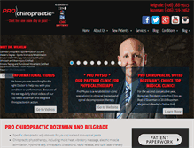 Tablet Screenshot of prochiromt.com